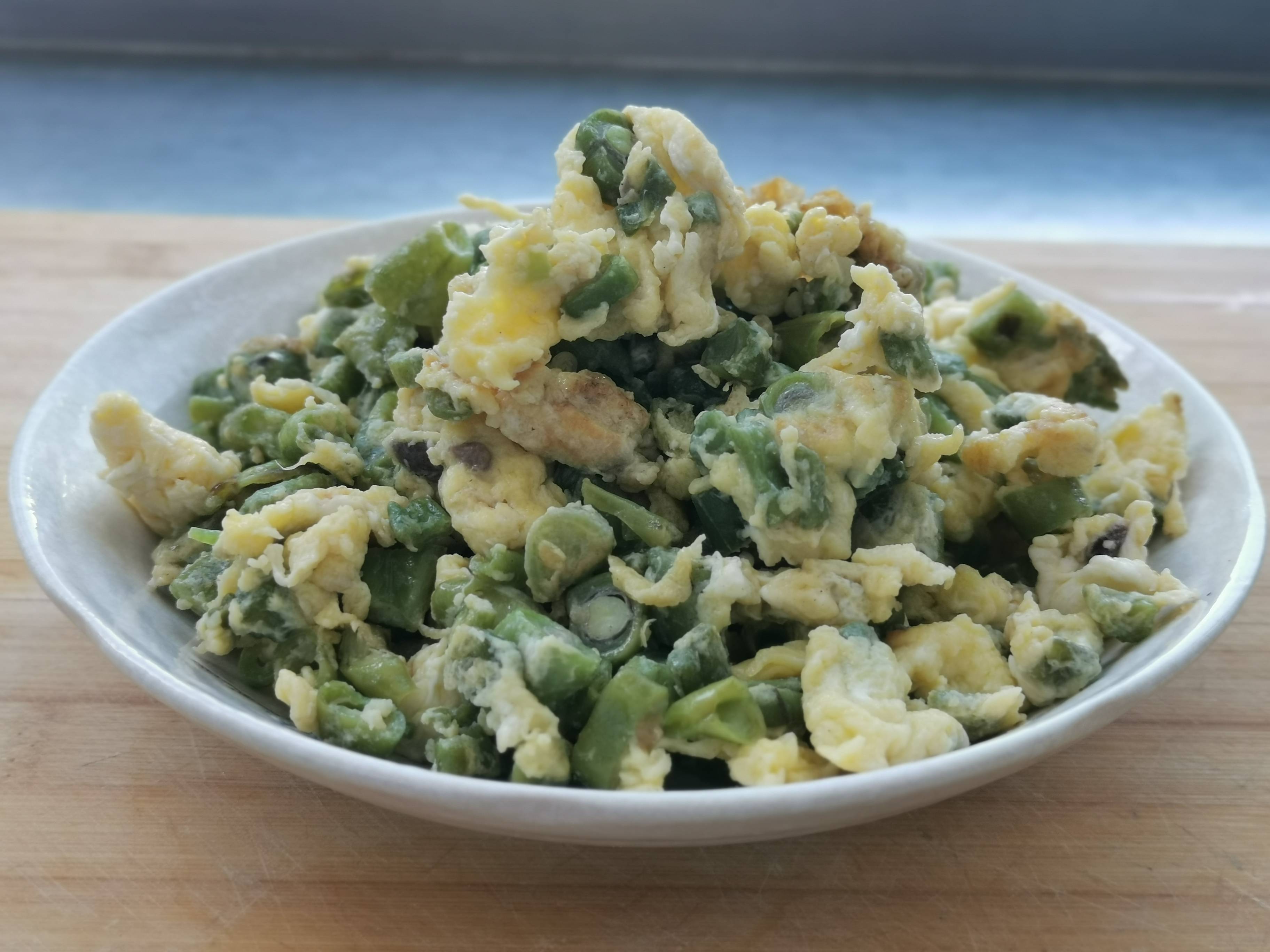 豆角炒雞蛋的做法-家常味炒菜譜