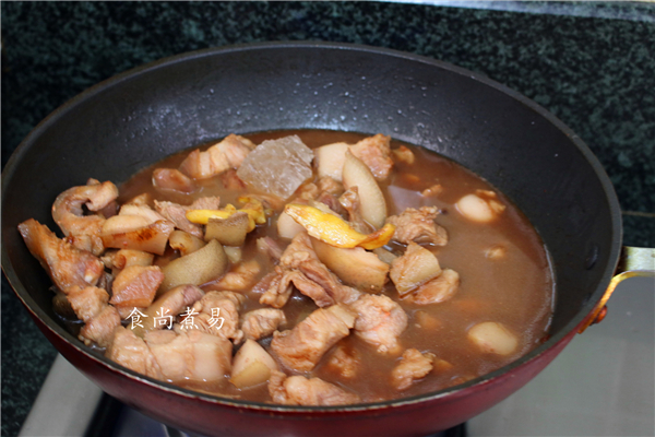 紅燒豬頭肉的做法-家常味燒菜譜