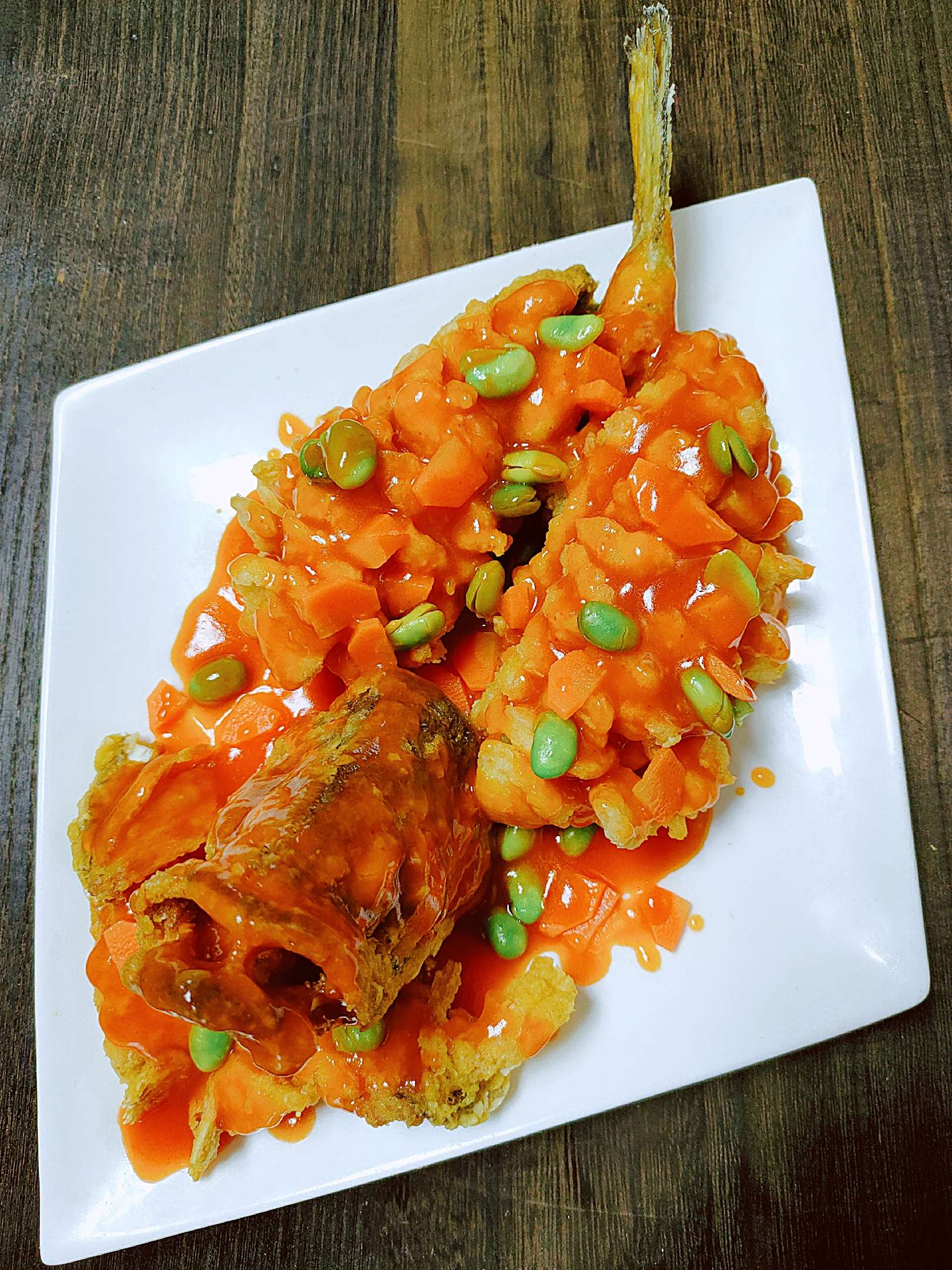 松鼠鱖魚的做法-酸甜味炸菜譜