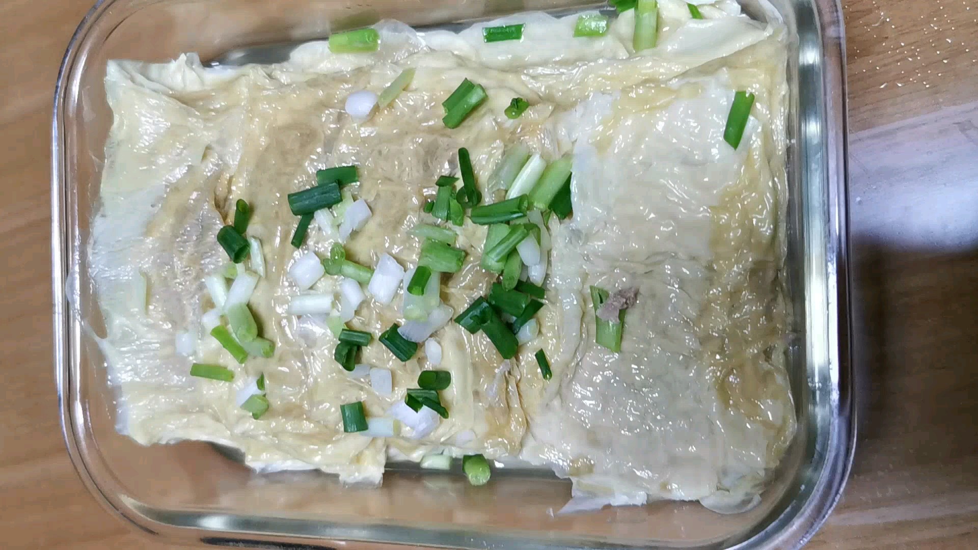 豆腐皮包肉的做法-家常味蒸菜譜