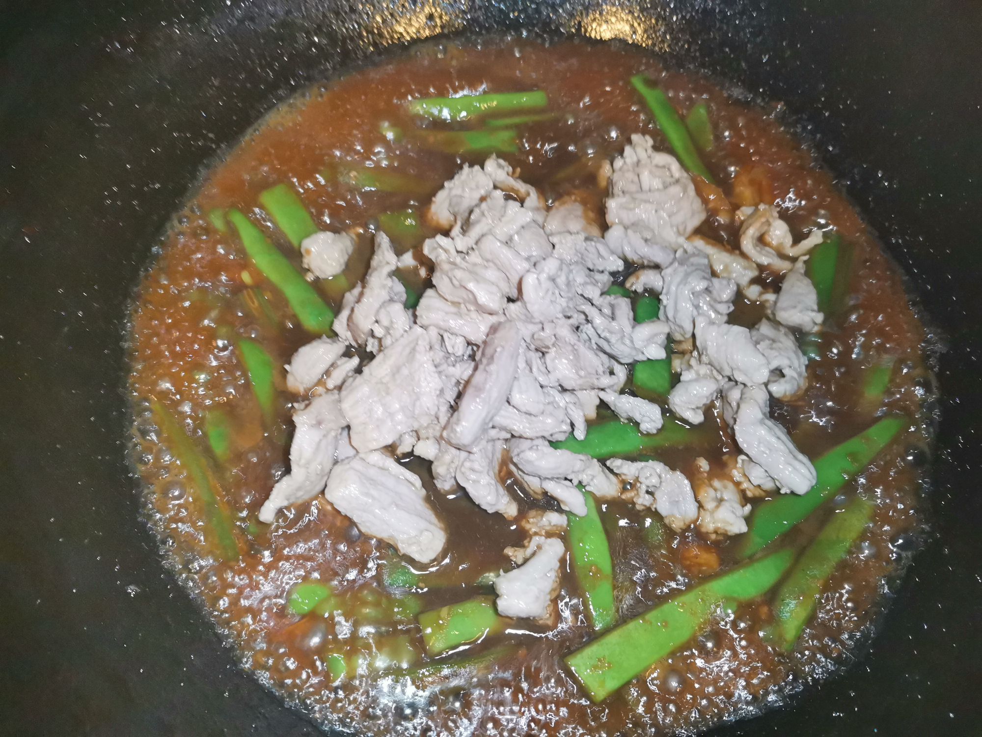 扁豆角炒肉絲的做法-家常味炒菜譜