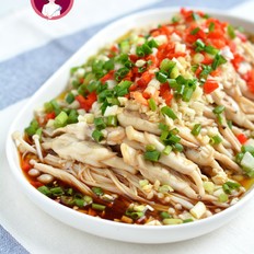 涼拌蟶子金針菇的做法-咸鮮味拌菜譜