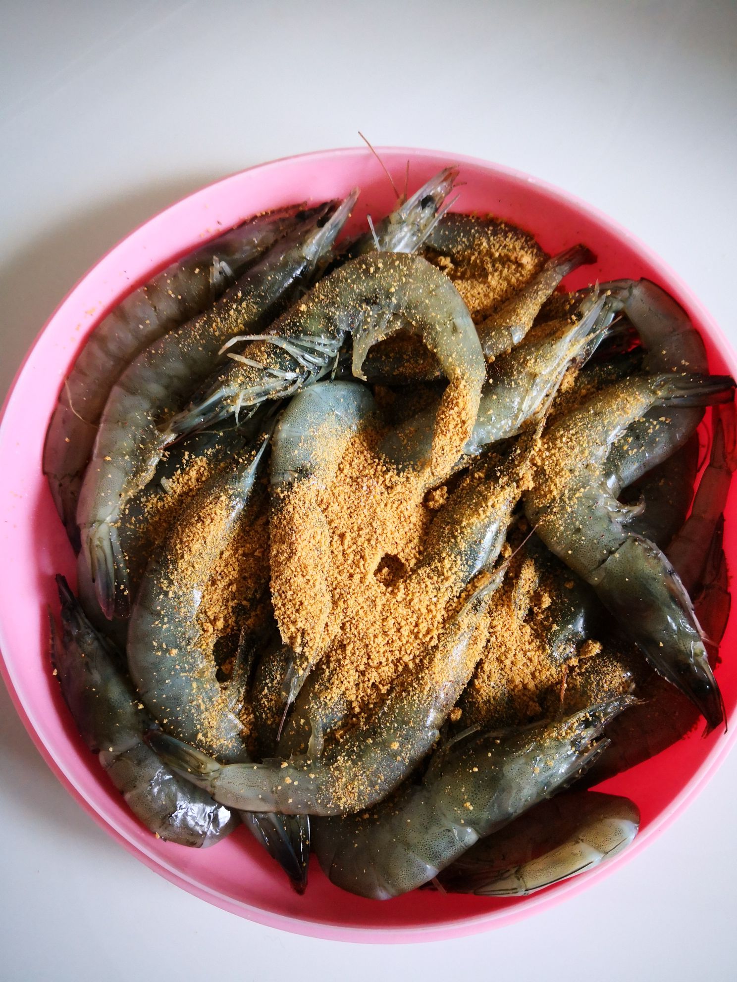 烤大蝦的做法-糊辣味烤菜譜