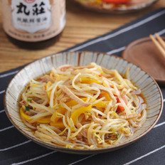 錦繡拌銀芽【孔老師教做菜】的做法-家常味拌菜譜