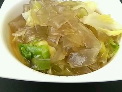 粉條燒圓白菜的做法-家常味燒菜譜