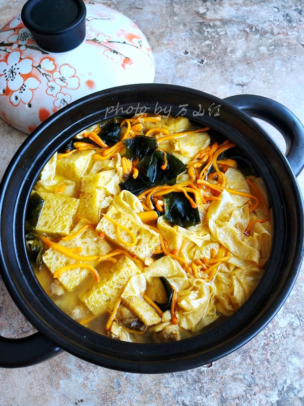 雞湯燉油皮的做法-咸鮮味燉菜譜