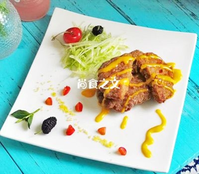 香炸牛肉餅的做法-咸鮮味炸菜譜