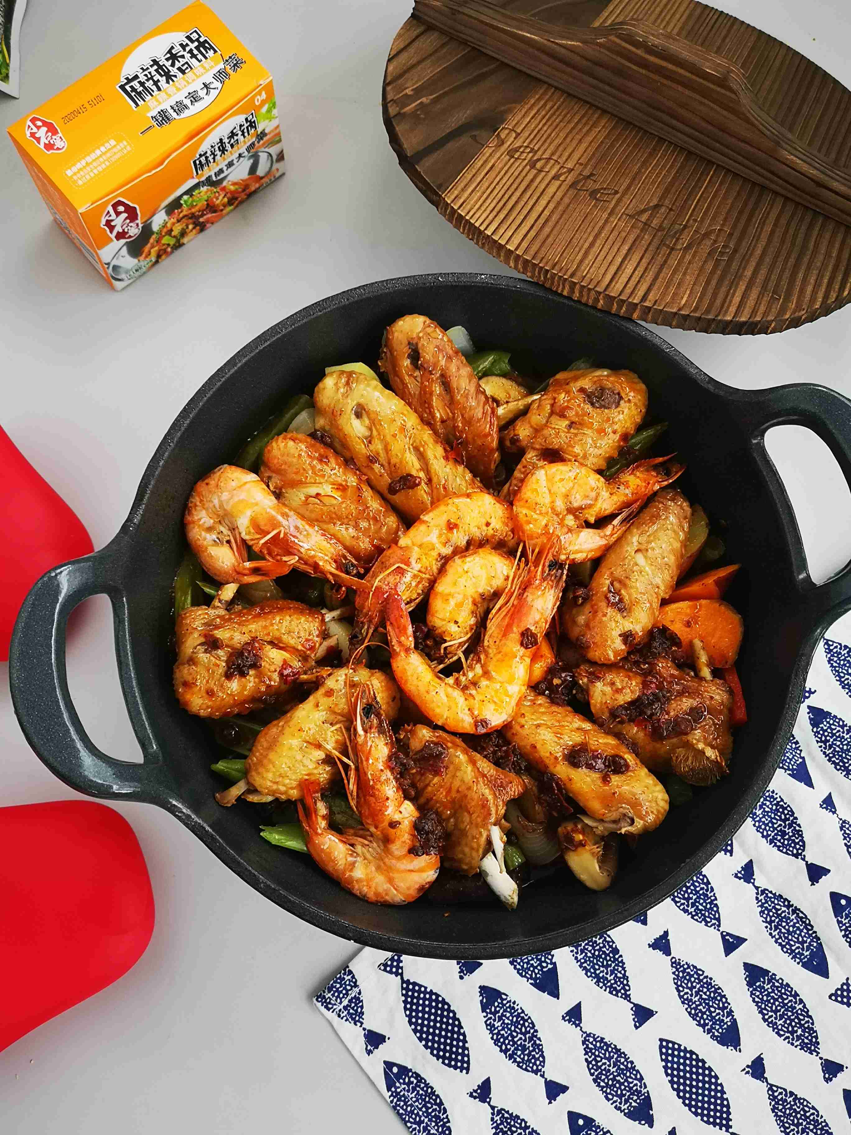 巨好吃，自制燜鍋，秒殺黃記煌的做法-香辣味燜菜譜