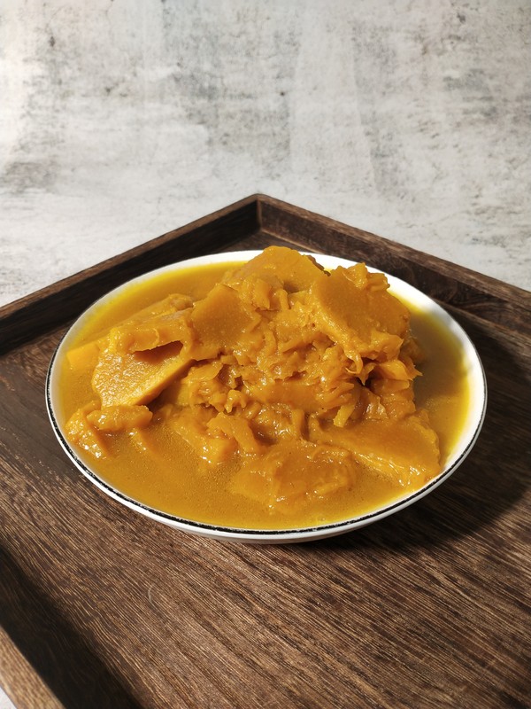 香糯南瓜的做法-家常味炒菜譜