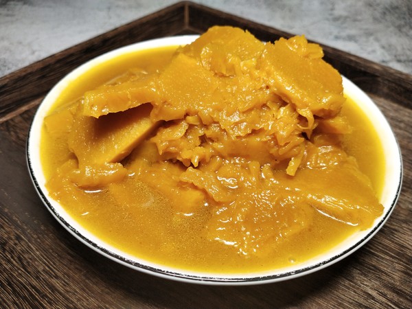 香糯南瓜的做法-家常味炒菜譜