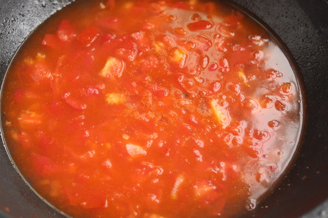 番茄豆皮金針菇的做法-家常味炒菜譜