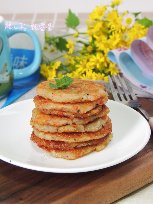 土豆鱈魚餅的做法-家常味煎菜譜