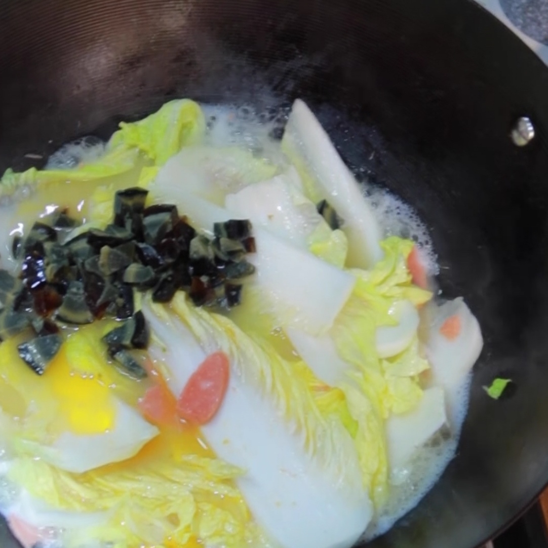 上湯娃娃菜的做法-咸鮮味煮菜譜