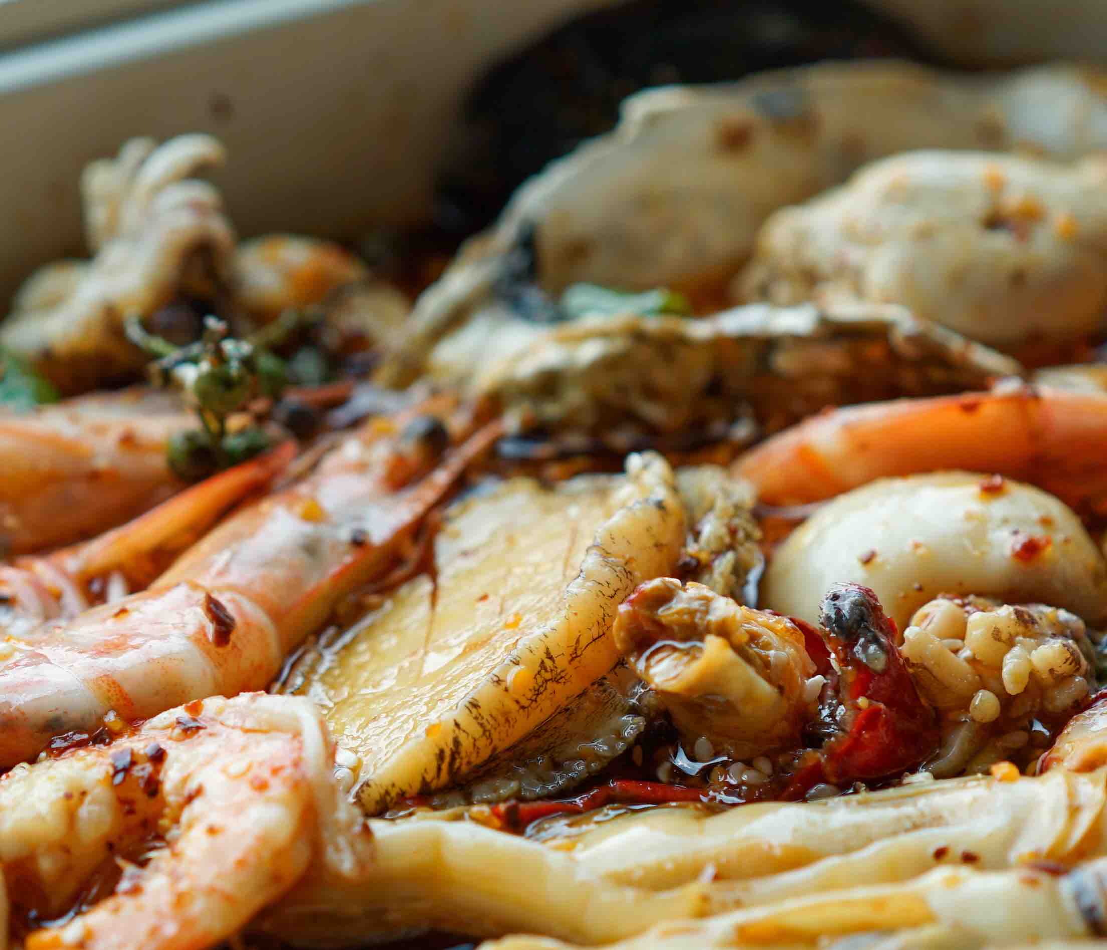 簡單兩步，教你做超嫩的撈汁小海鮮的做法-香辣味煮菜譜