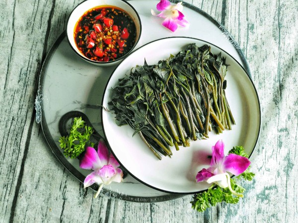 蘸水紅薯尖的做法-香辣味其它工藝菜譜