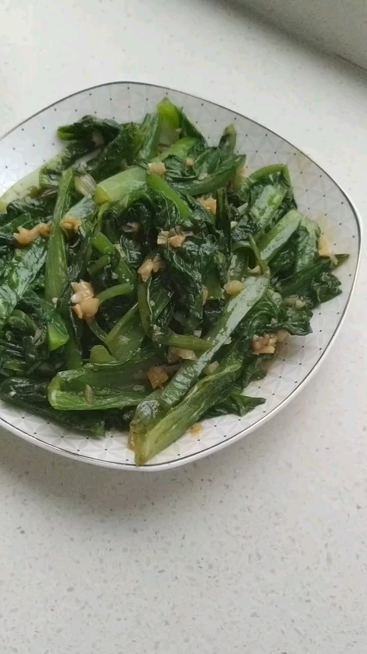 蒜香油麥菜的做法-蒜香味炒菜譜