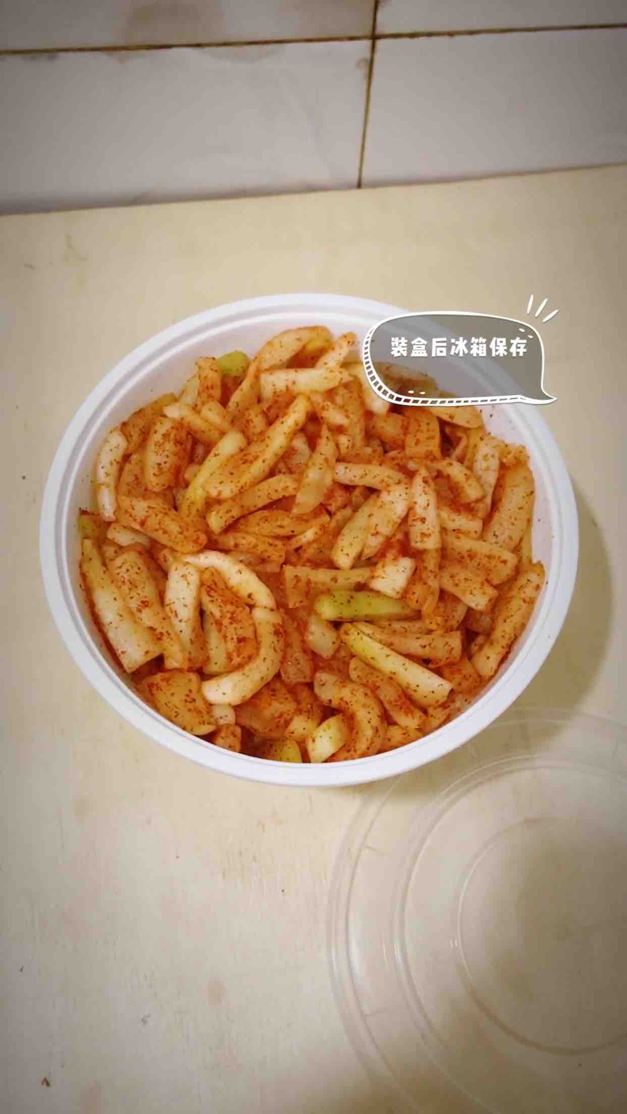 脆辣蘿卜條的做法-香辣味拌菜譜