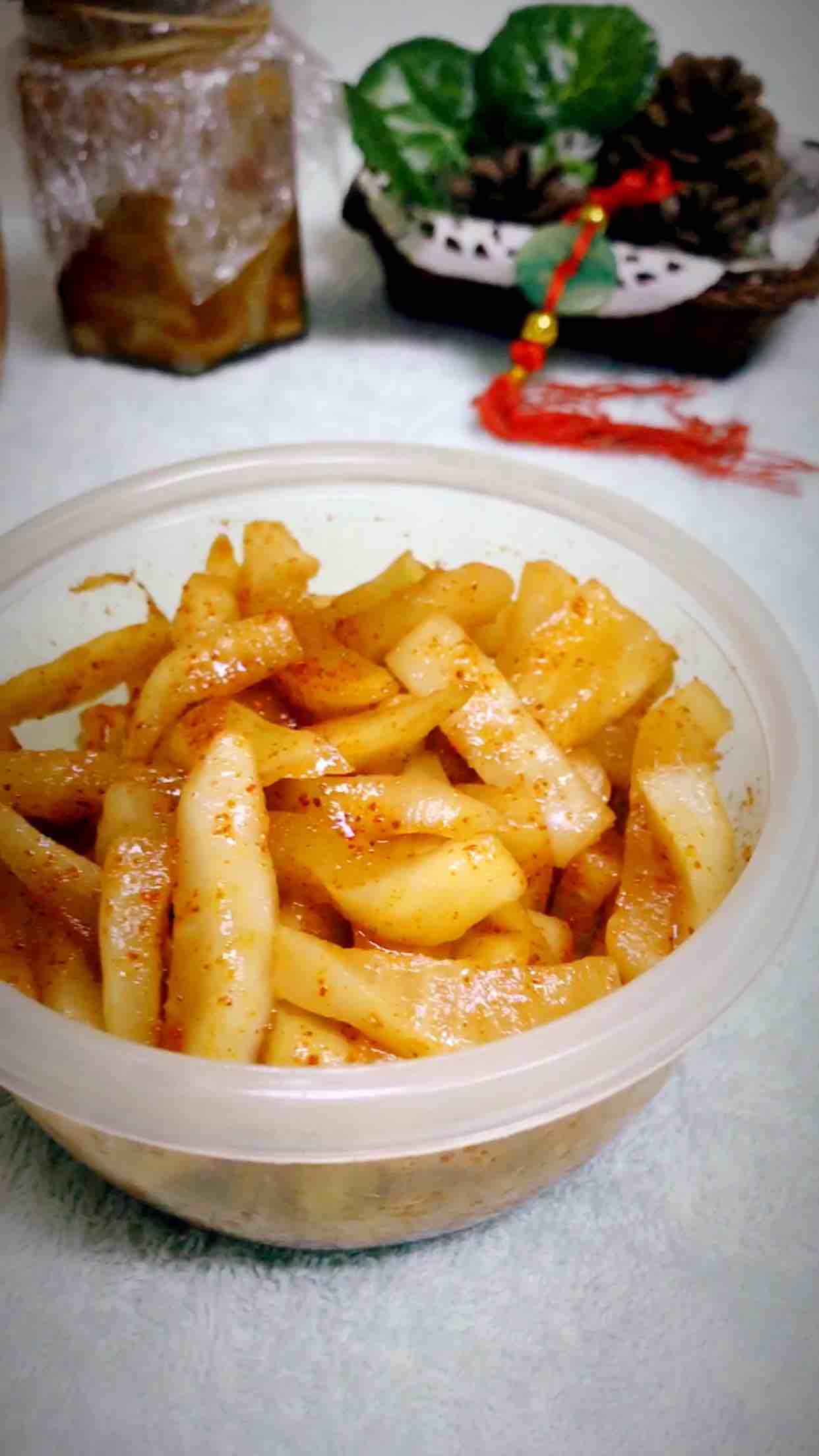 脆辣蘿卜條的做法-香辣味拌菜譜