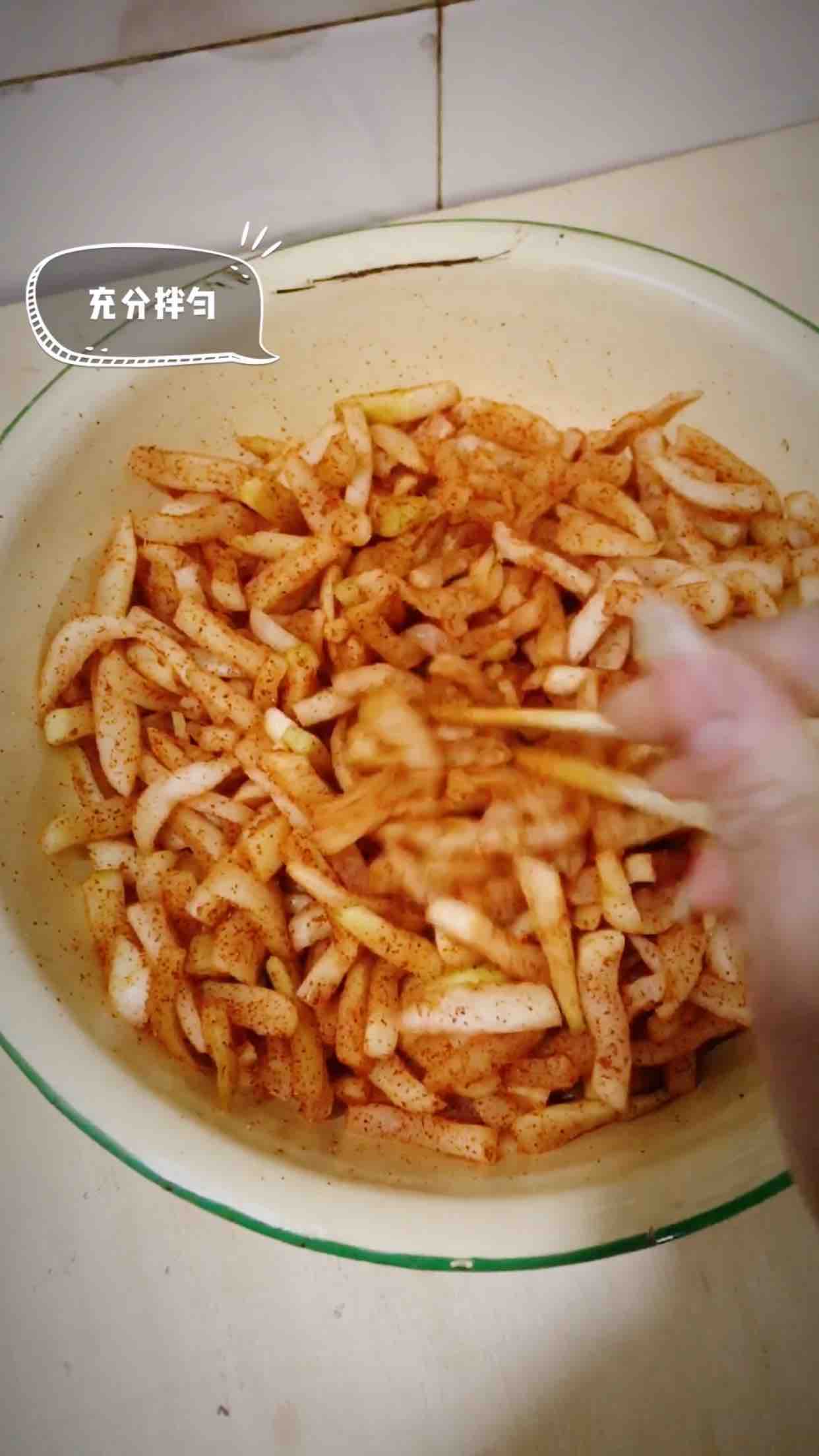 脆辣蘿卜條的做法-香辣味拌菜譜