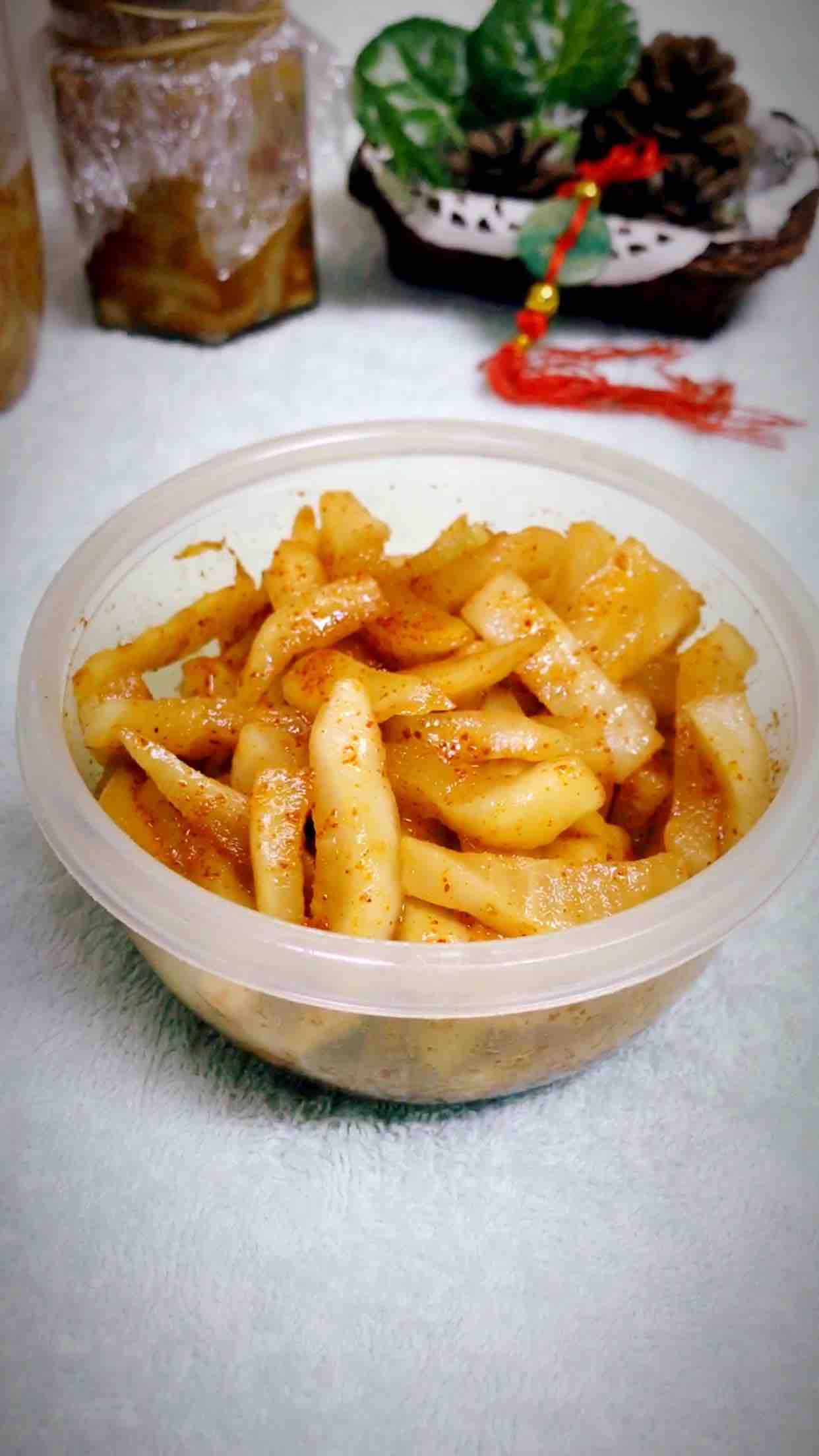 脆辣蘿卜條的做法-香辣味拌菜譜