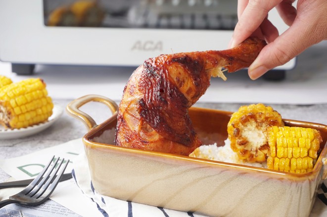 空氣炸新奧爾良雞腿的做法-蒜香味烘焙菜譜