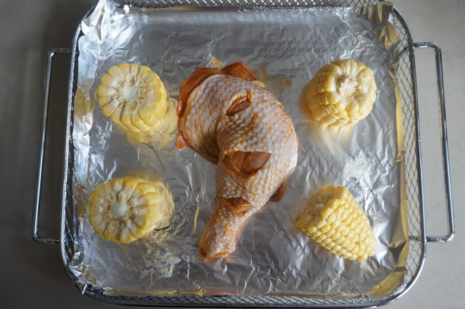 空氣炸新奧爾良雞腿的做法-蒜香味烘焙菜譜