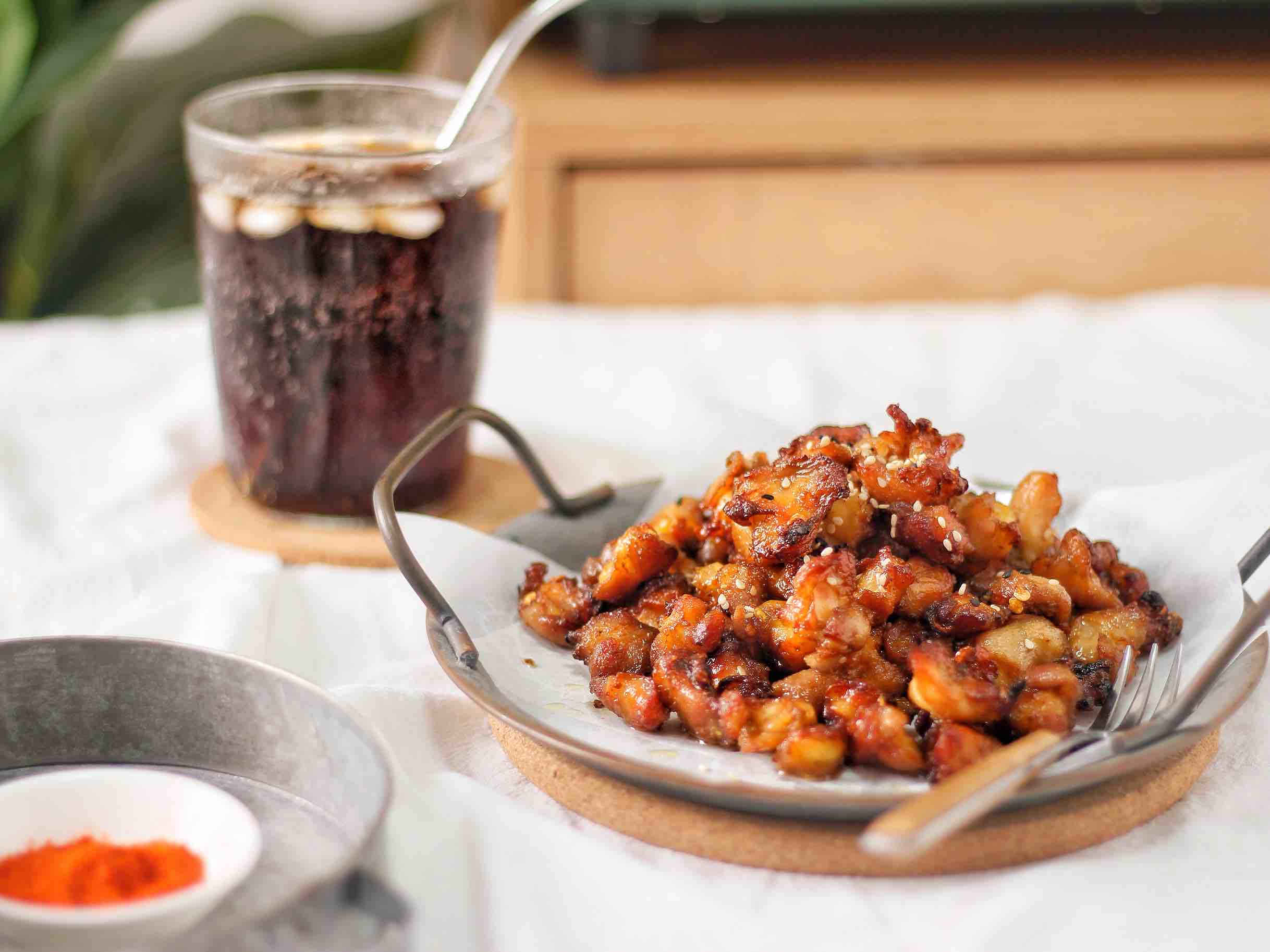 不用一滴油，教你做香酥掌中寶的做法-家常味炸菜譜