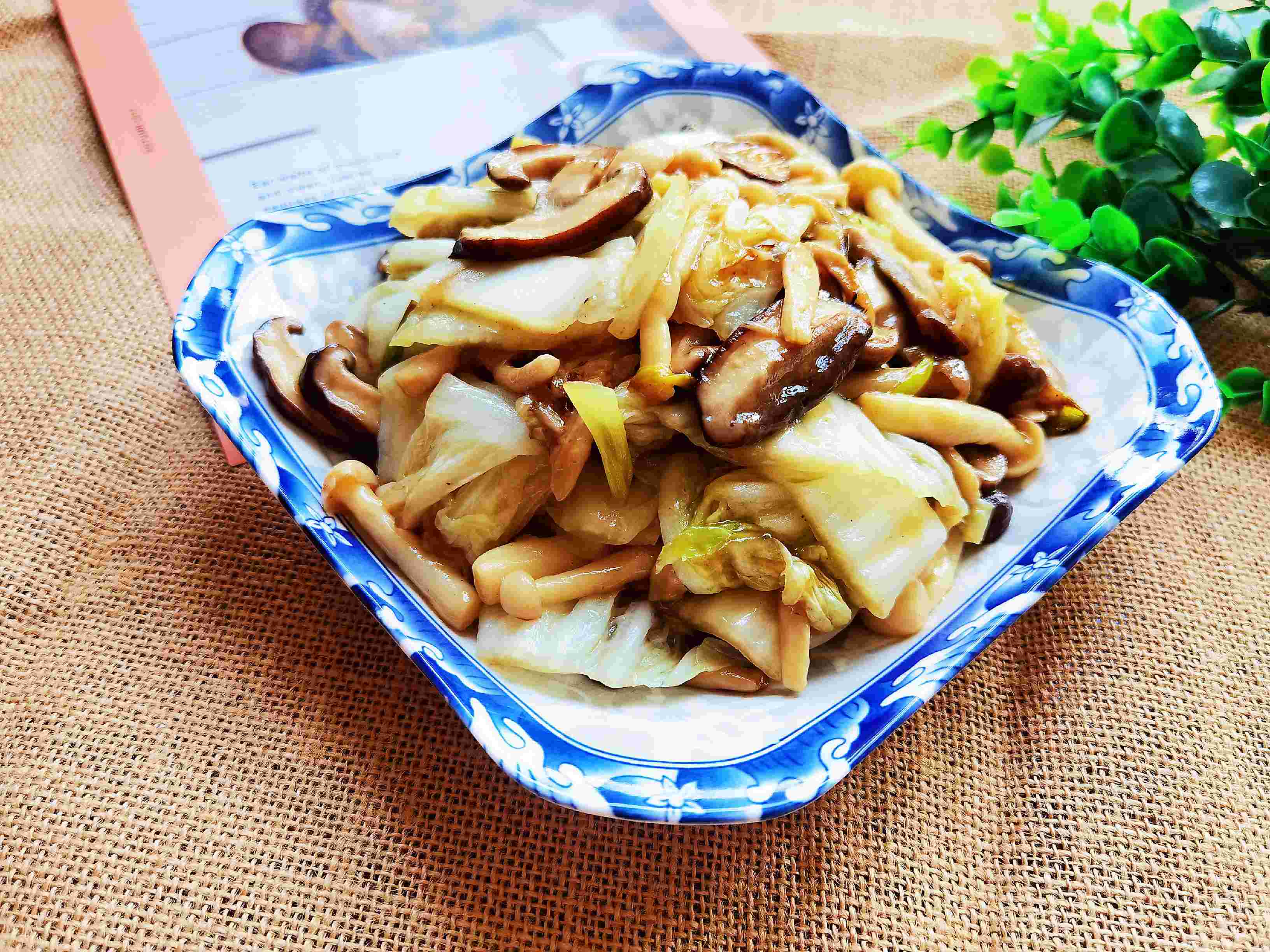 吃百菜不如吃白菜，白菜炒蘑菇，鮮美脆嫩又下飯的做法-咸鮮味炒菜譜