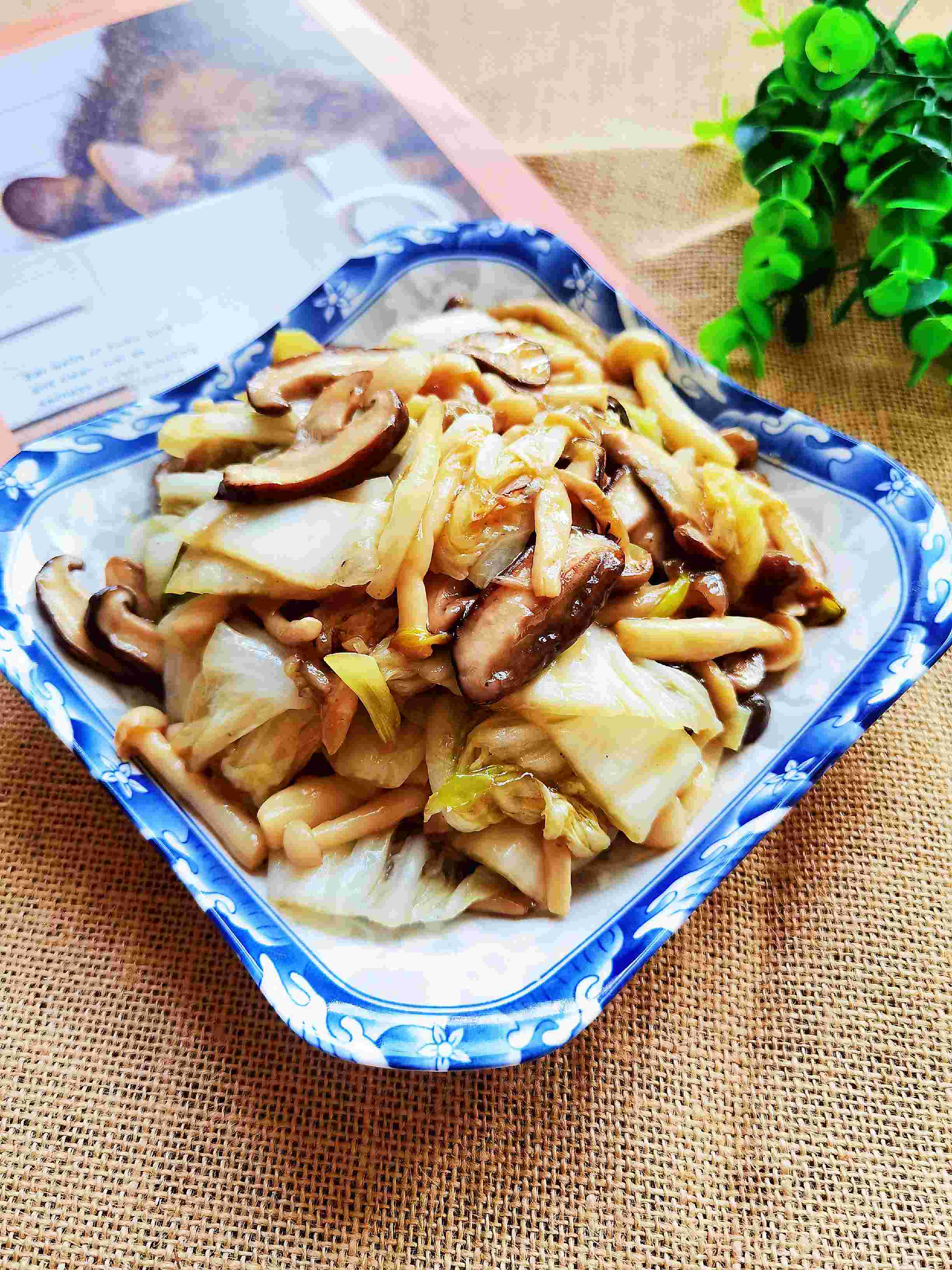 吃百菜不如吃白菜，白菜炒蘑菇，鮮美脆嫩又下飯的做法-咸鮮味炒菜譜