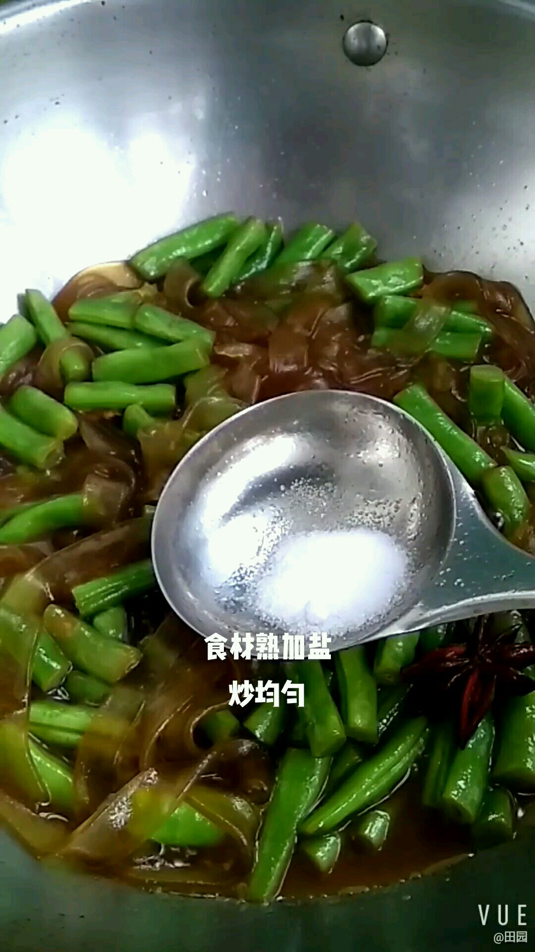 豆角燒寬粉的做法-家常味燒菜譜