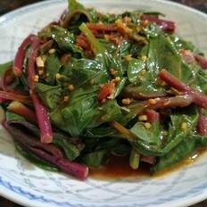 很簡單并也不失美味可口~~醬香潺菜的做法-家常味煮食譜