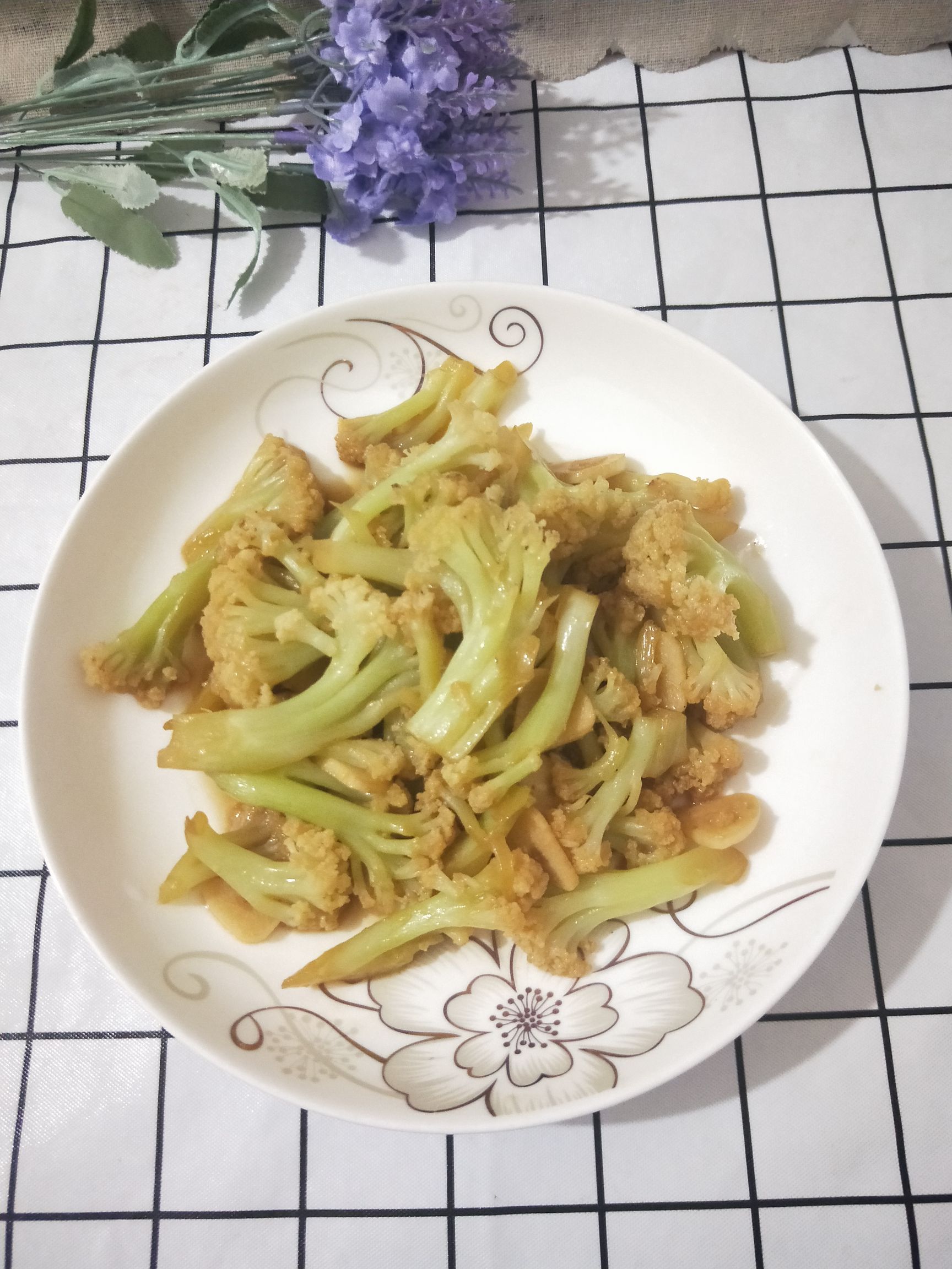 素炒青梗花菜的做法-家常味炒菜譜