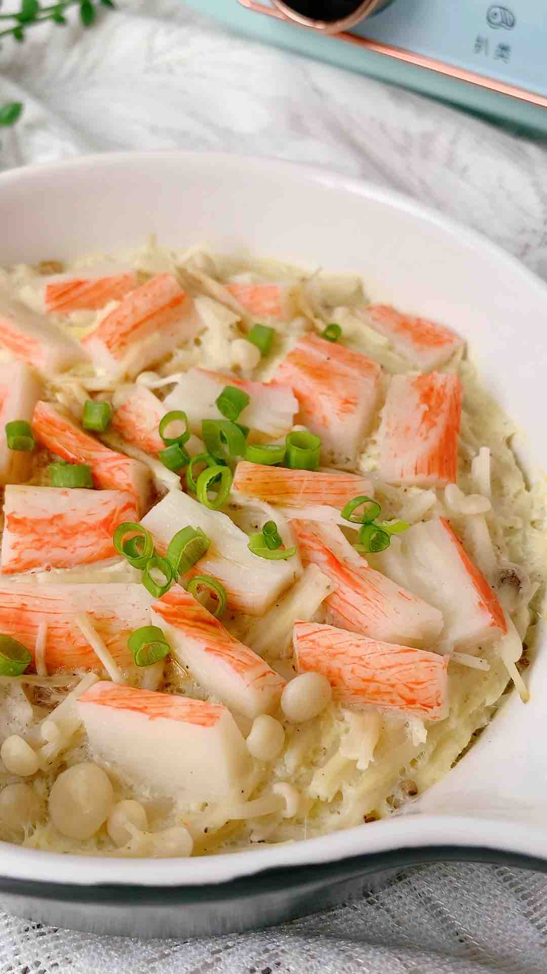 蟹柳金針菇蒸蛋的做法-家常味蒸菜譜