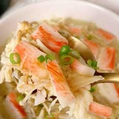 蟹柳金針菇蒸蛋的做法-家常味蒸食譜