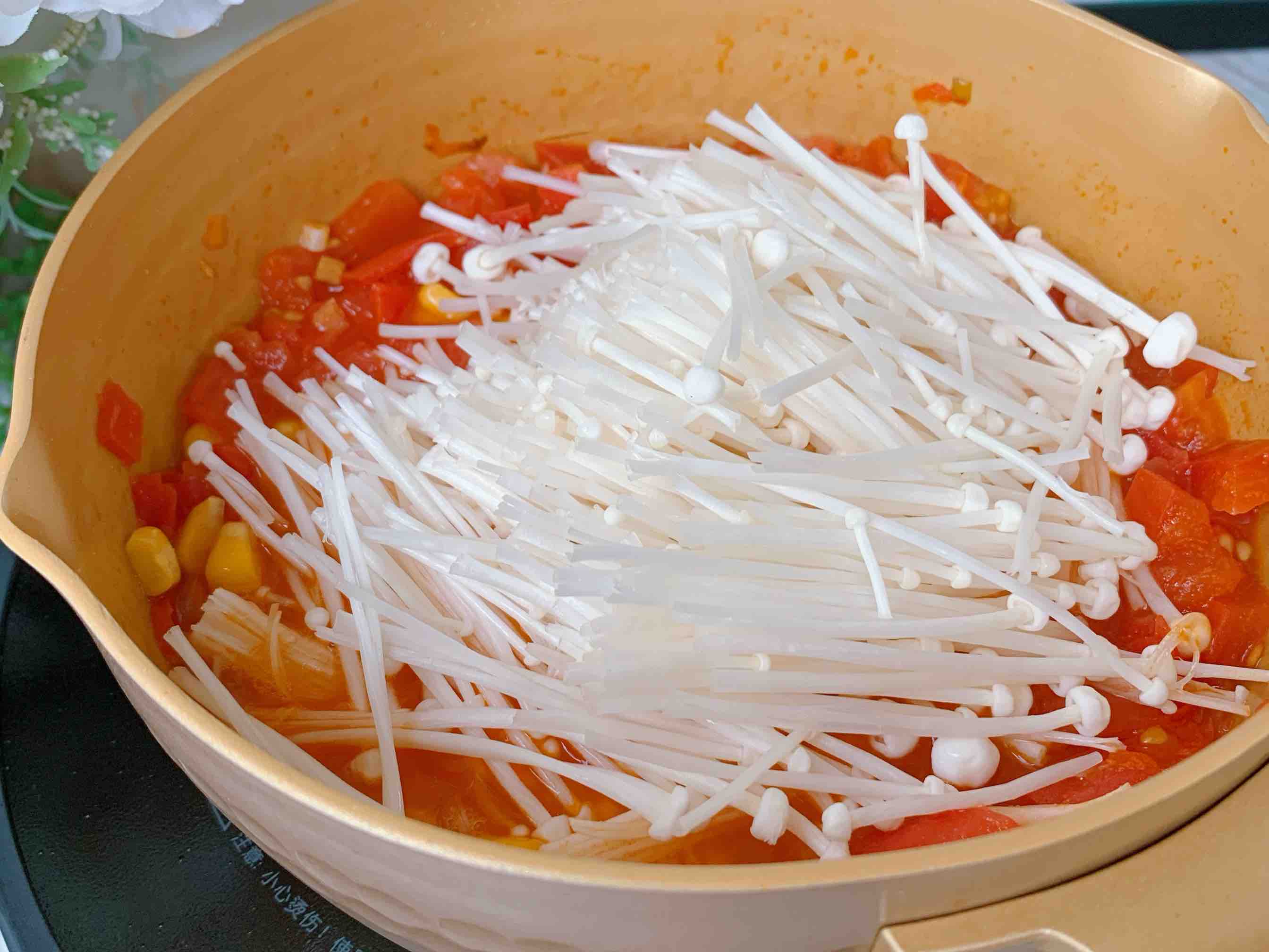 茄汁金針菇的做法-酸甜味煮菜譜