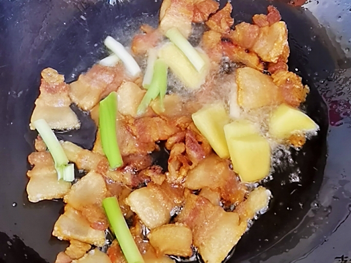 我是半滴雨#來自內(nèi)蒙古#，參賽作品為農(nóng)家豆角小炒肉，豆大飽滿營養(yǎng)下飯的做法-家常味炒菜譜