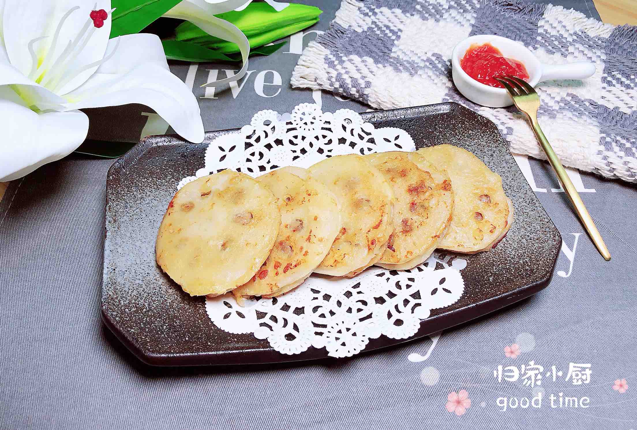 天婦羅藕合的做法-咸鮮味煎菜譜