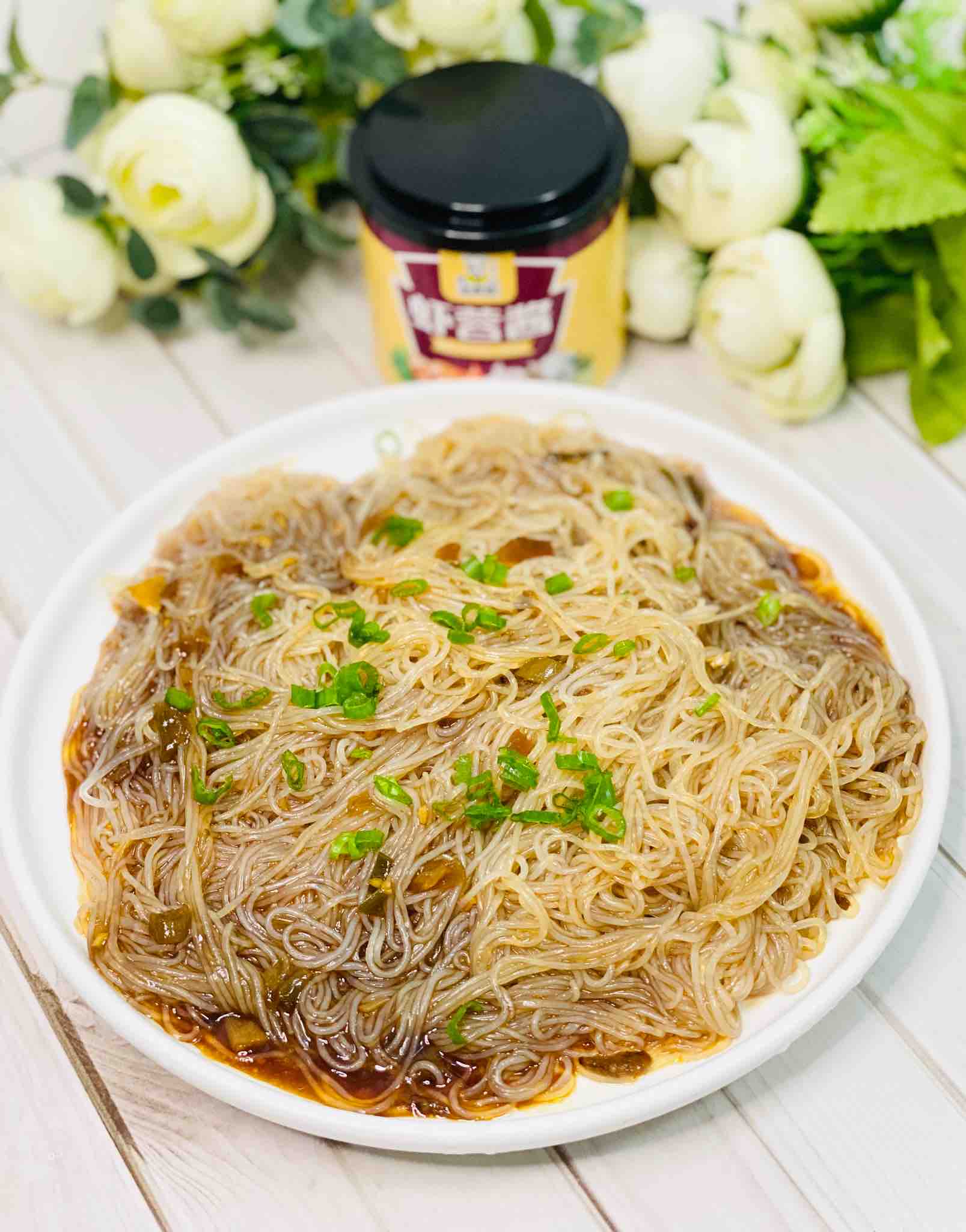 蝦蓉醬涼拌粉絲，美味很開胃的做法-咸鮮味煮菜譜