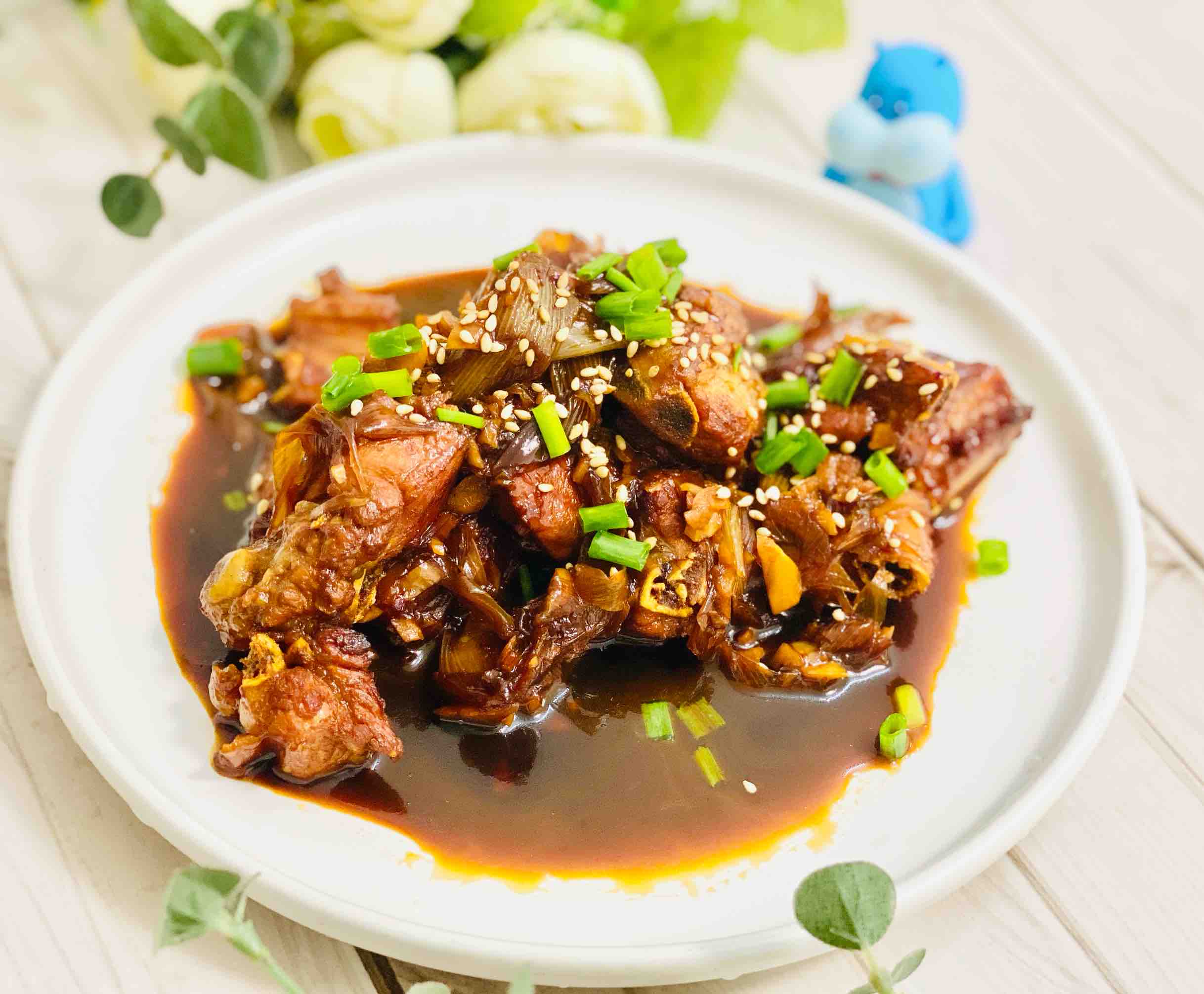 醬燜排骨，貼秋膘的做法-家常味煮菜譜