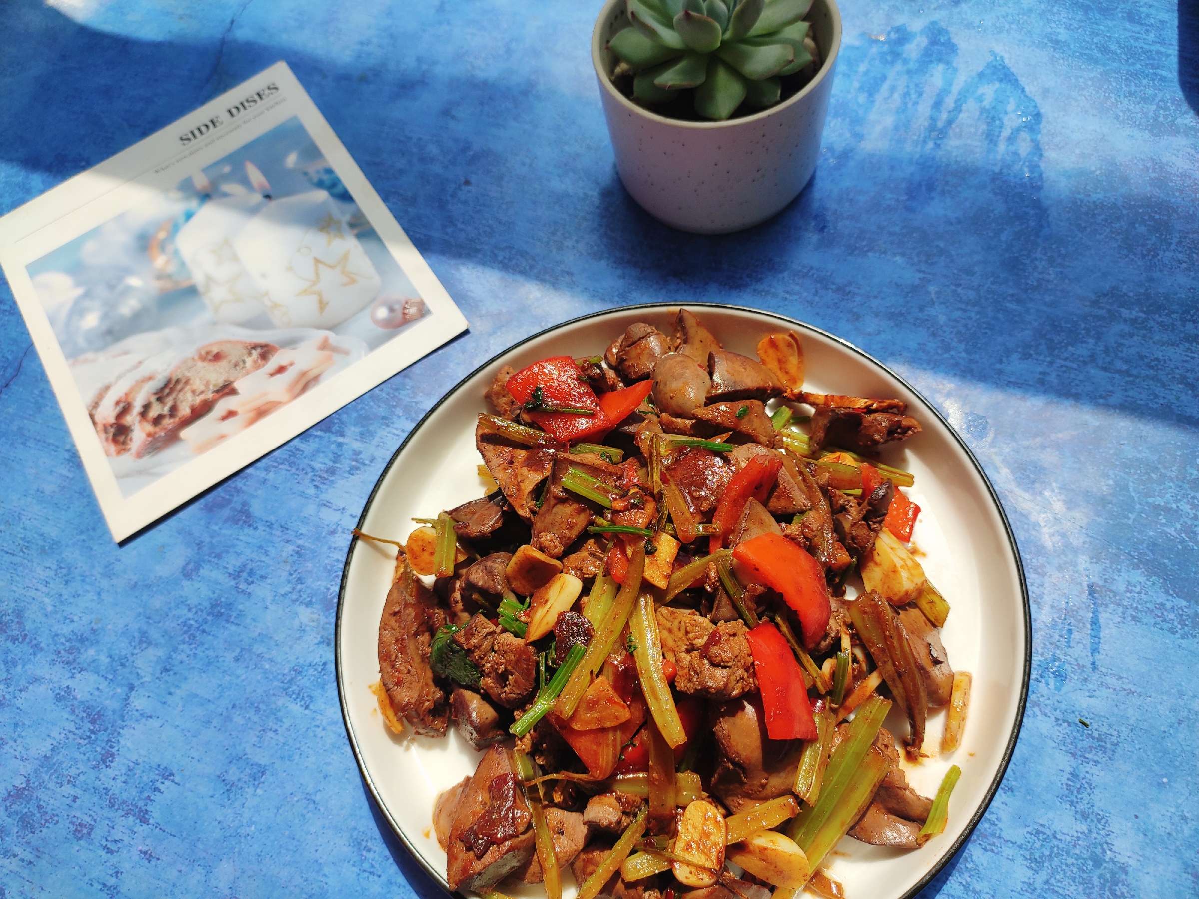 啤酒燒雞肝的做法-豆瓣味燒菜譜