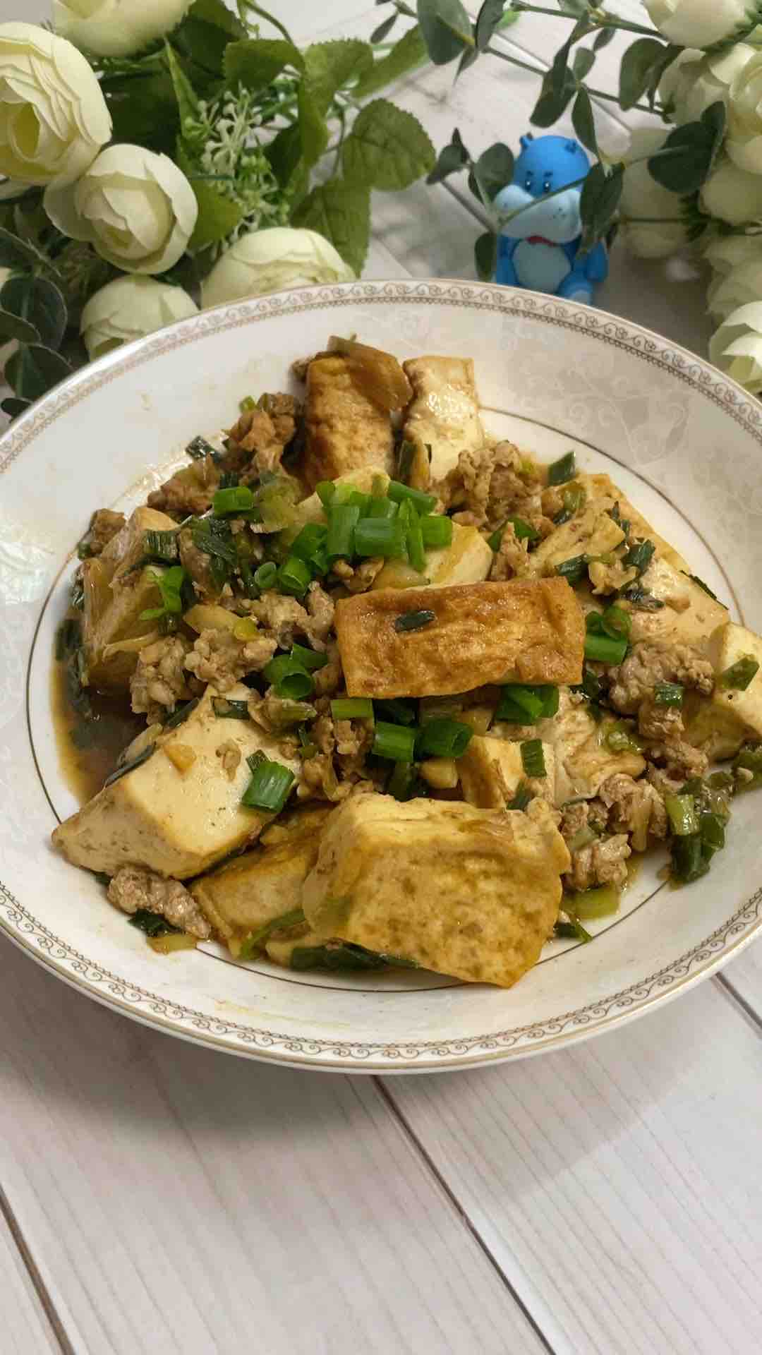 紅燒豆腐燜肉沫的做法-家常味燜菜譜