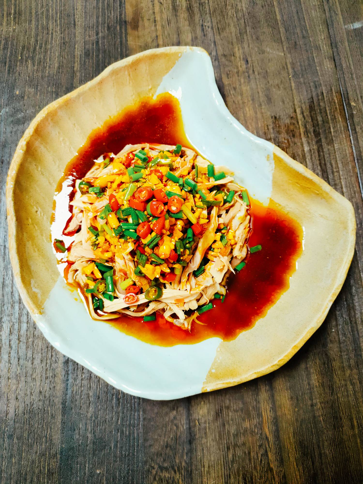 #貼秋膘#口水雞的做法-酸辣味拌菜譜