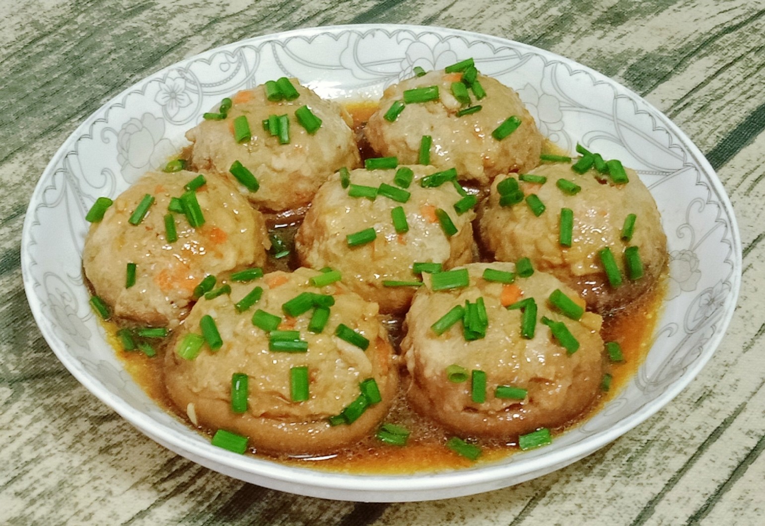 香菇釀肉 (燉）的做法-家常味燉菜譜