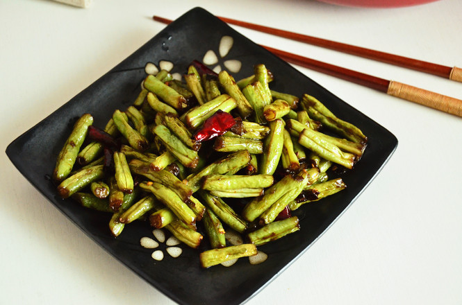 干煸蕓豆的做法-家常味炒菜譜