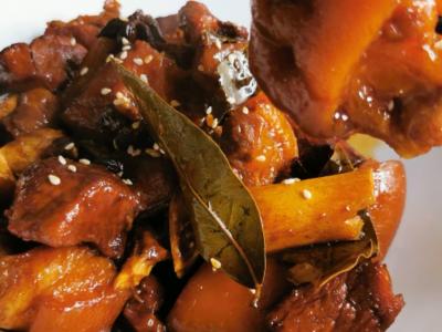 豬脊骨豬腳紅燒肉排骨通用性做法的做法-家常味煮食譜