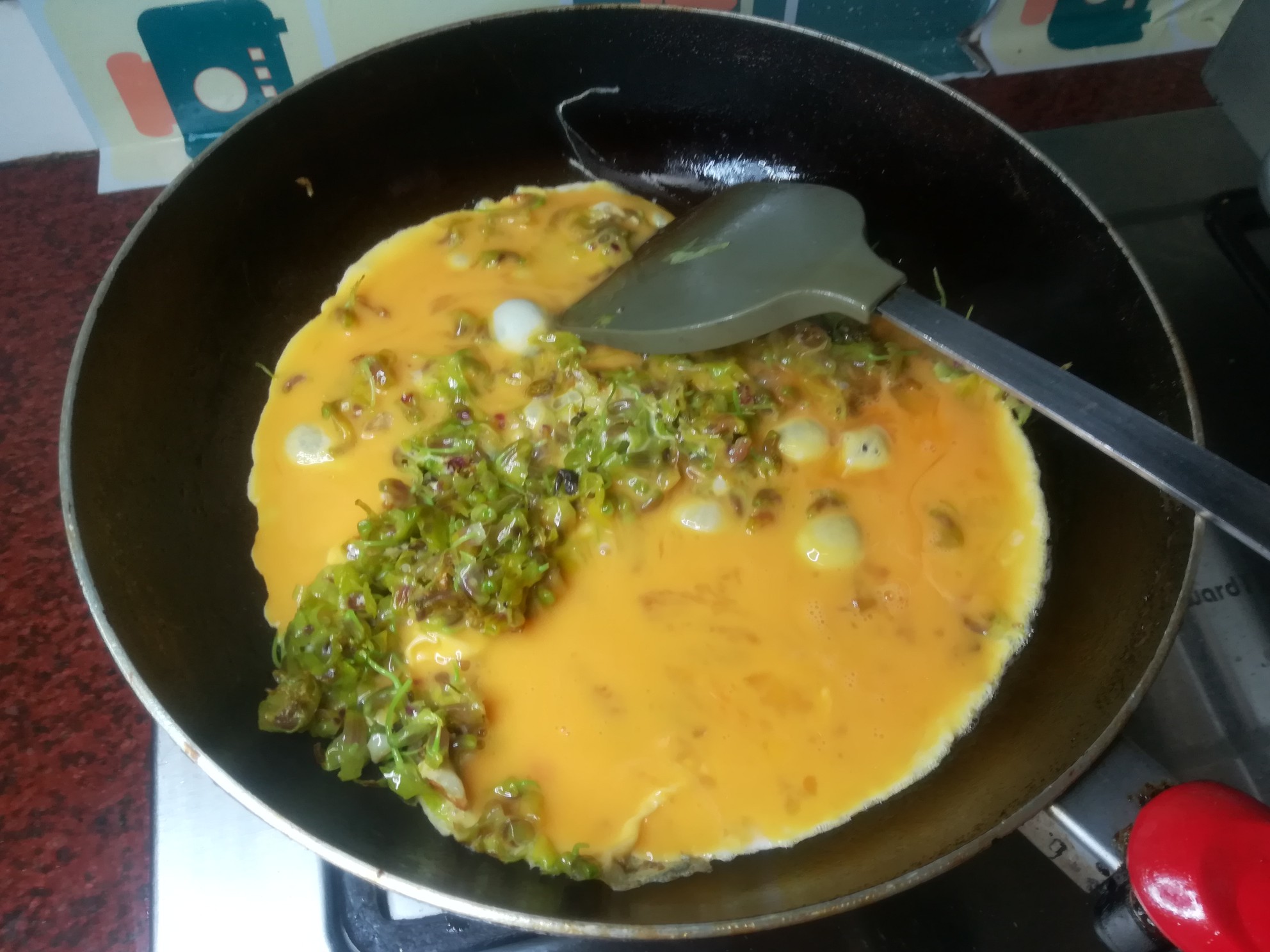 石斛花炒雞蛋的做法-咸鮮味炒菜譜