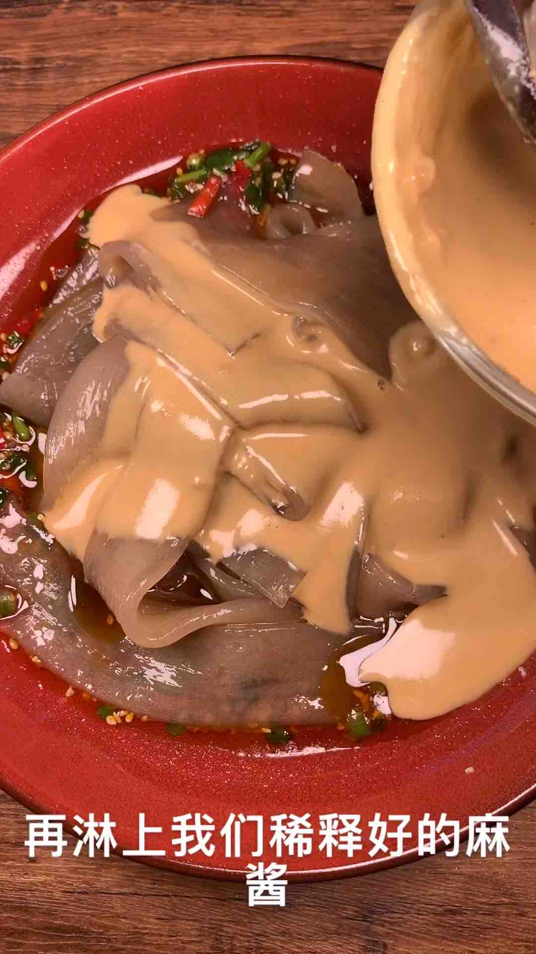 流汁麻醬寬粉的做法-香辣味拌菜譜