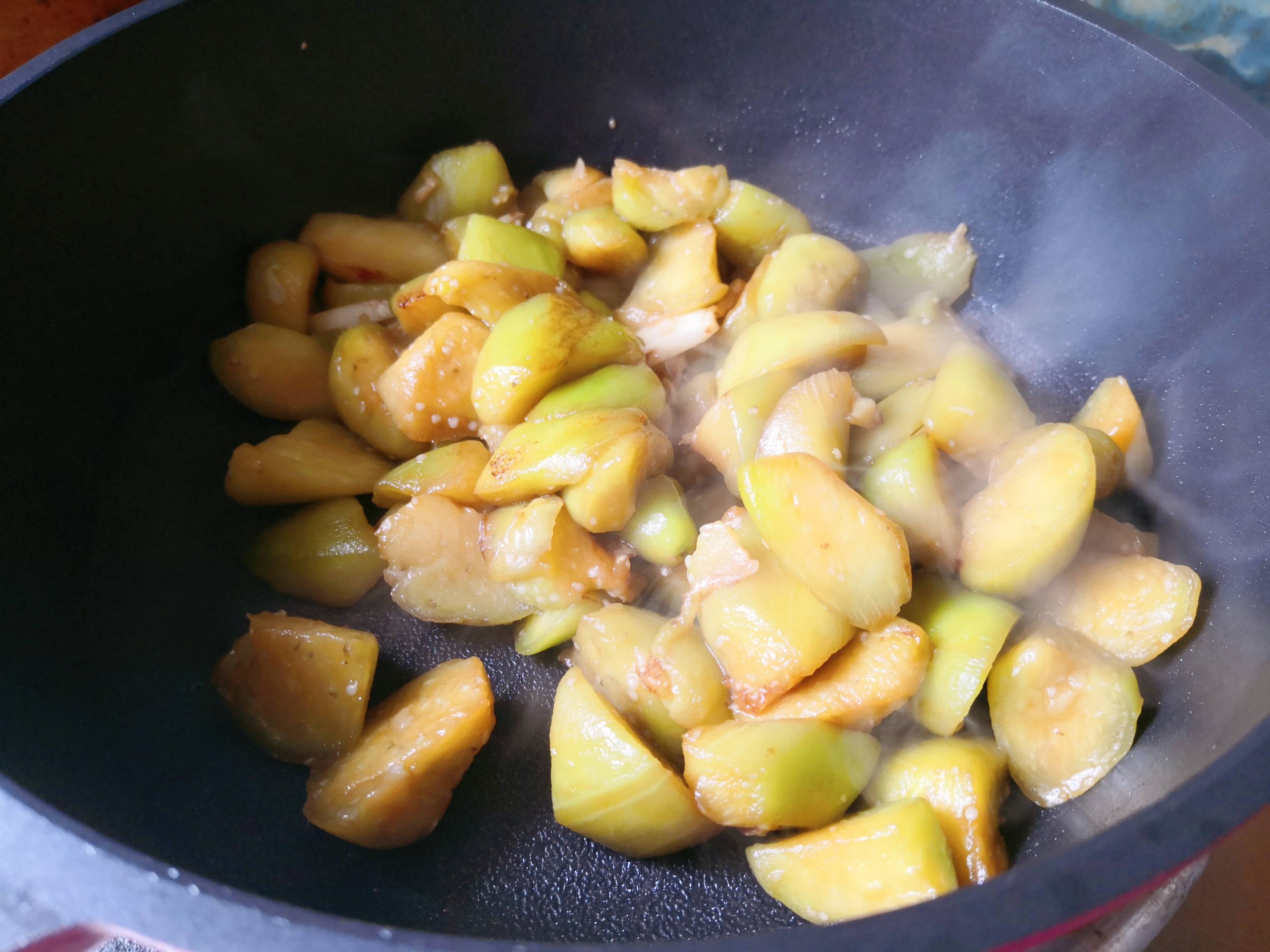 扇貝燉茄子的做法-咸鮮味燉菜譜