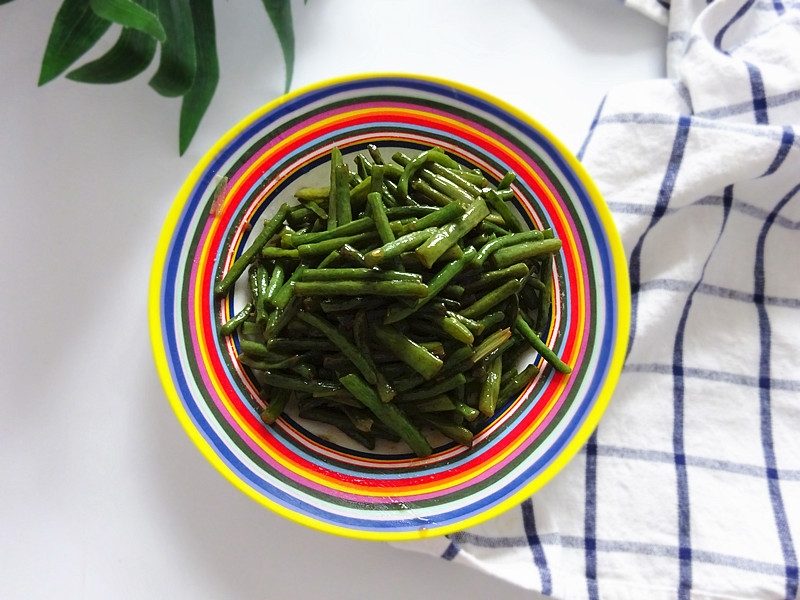 小炒豇豆的做法-家常味炒菜譜