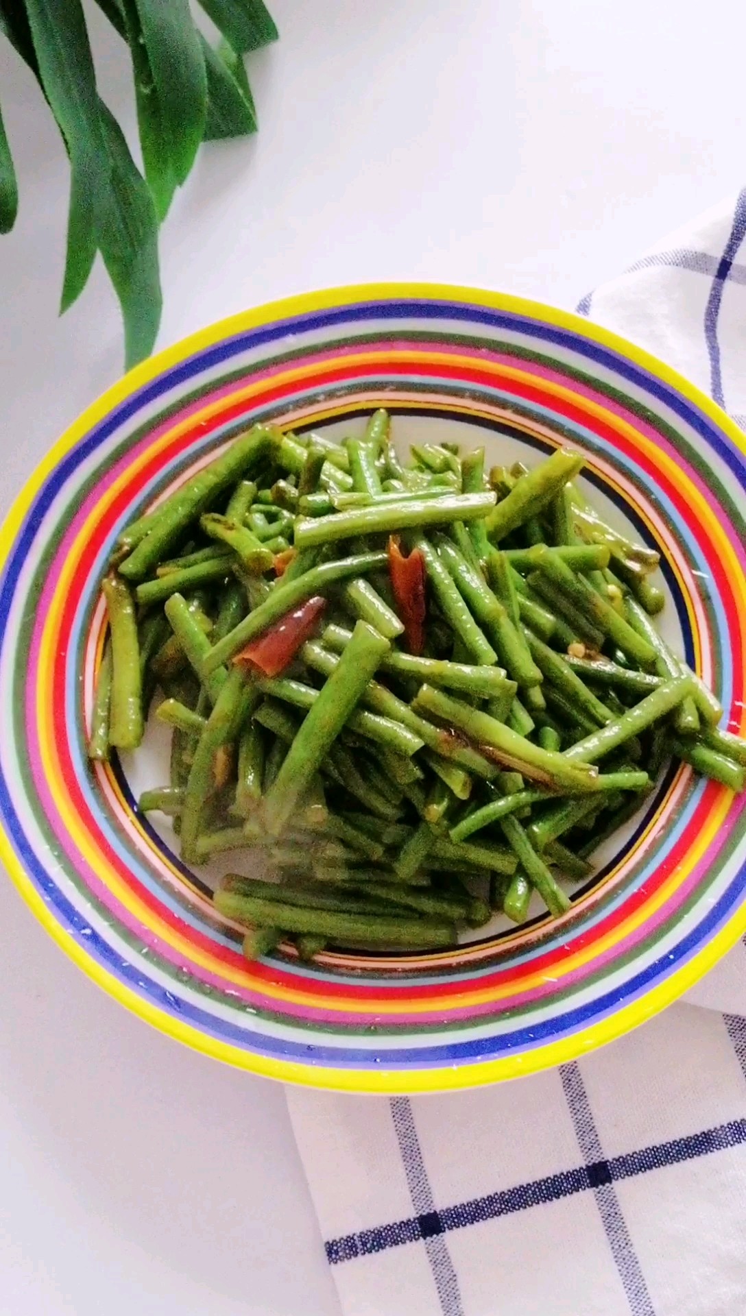 小炒豇豆的做法-家常味炒菜譜